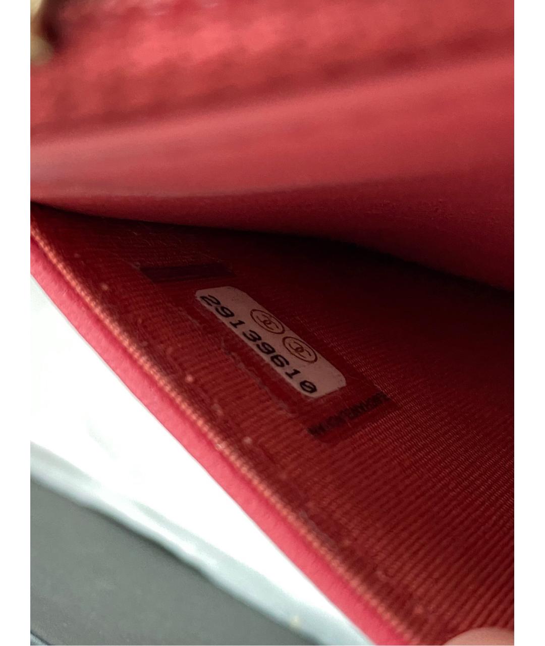 CHANEL Розовая кожаная сумка через плечо, фото 7