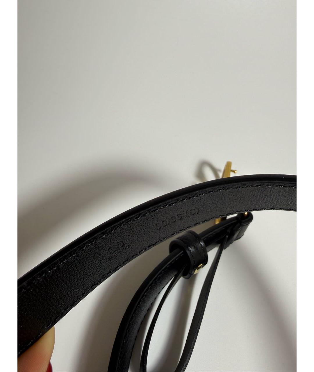VALENTINO Черный кожаный ремень, фото 2