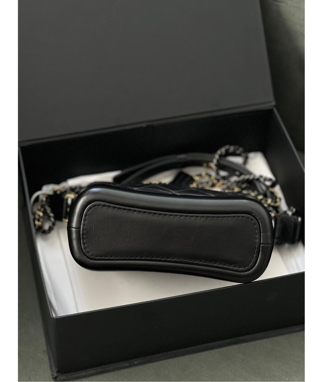 CHANEL Черная кожаная сумка через плечо, фото 5