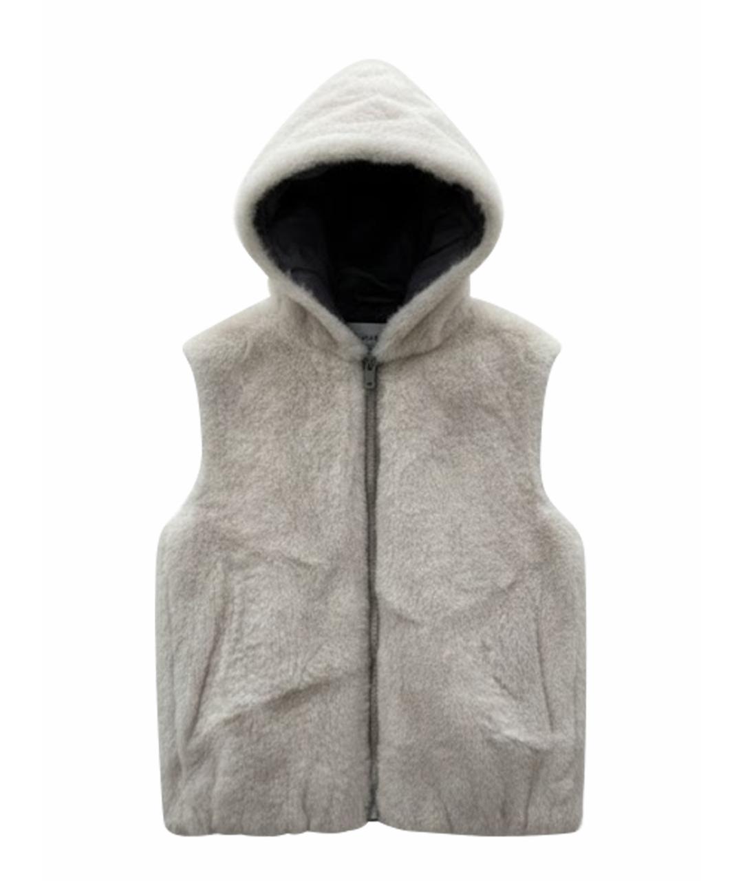 BRUNELLO CUCINELLI Бежевый меховой жакет / жилет, фото 1