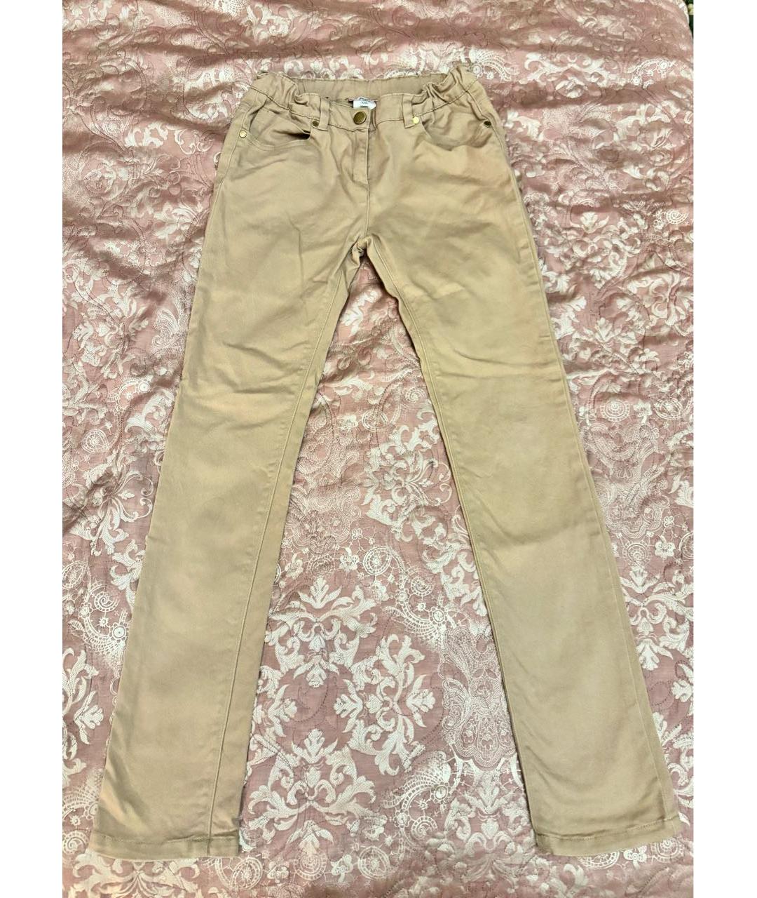 JACADI Бежевые хлопковые детские джинсы, фото 4