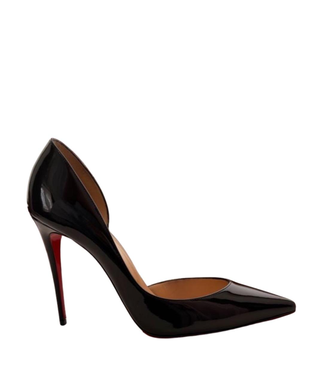 CHRISTIAN LOUBOUTIN Черные туфли из лакированной кожи, фото 1