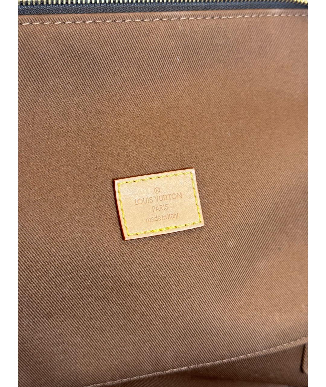 LOUIS VUITTON Коричневая косметичка, фото 7