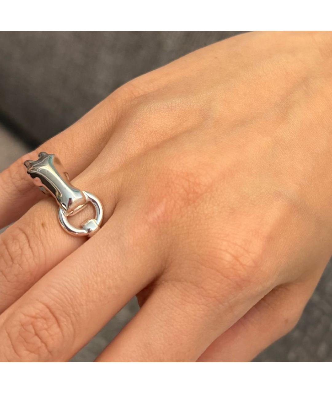 HERMES Серебряное серебряное кольцо, фото 5