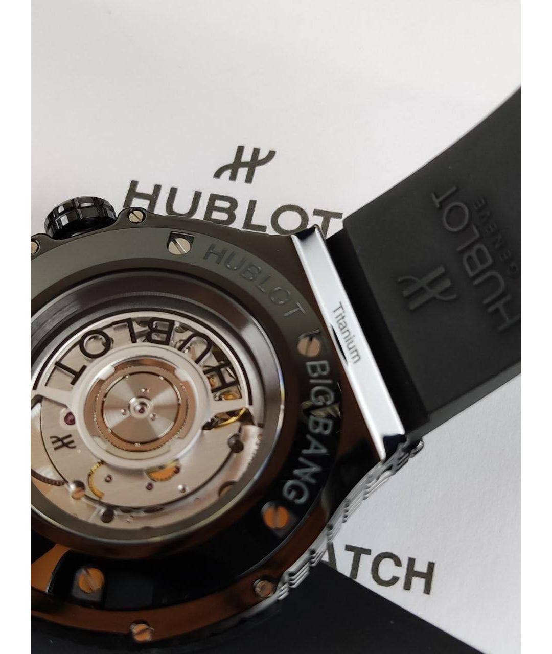 HUBLOT Черные керамические часы, фото 3