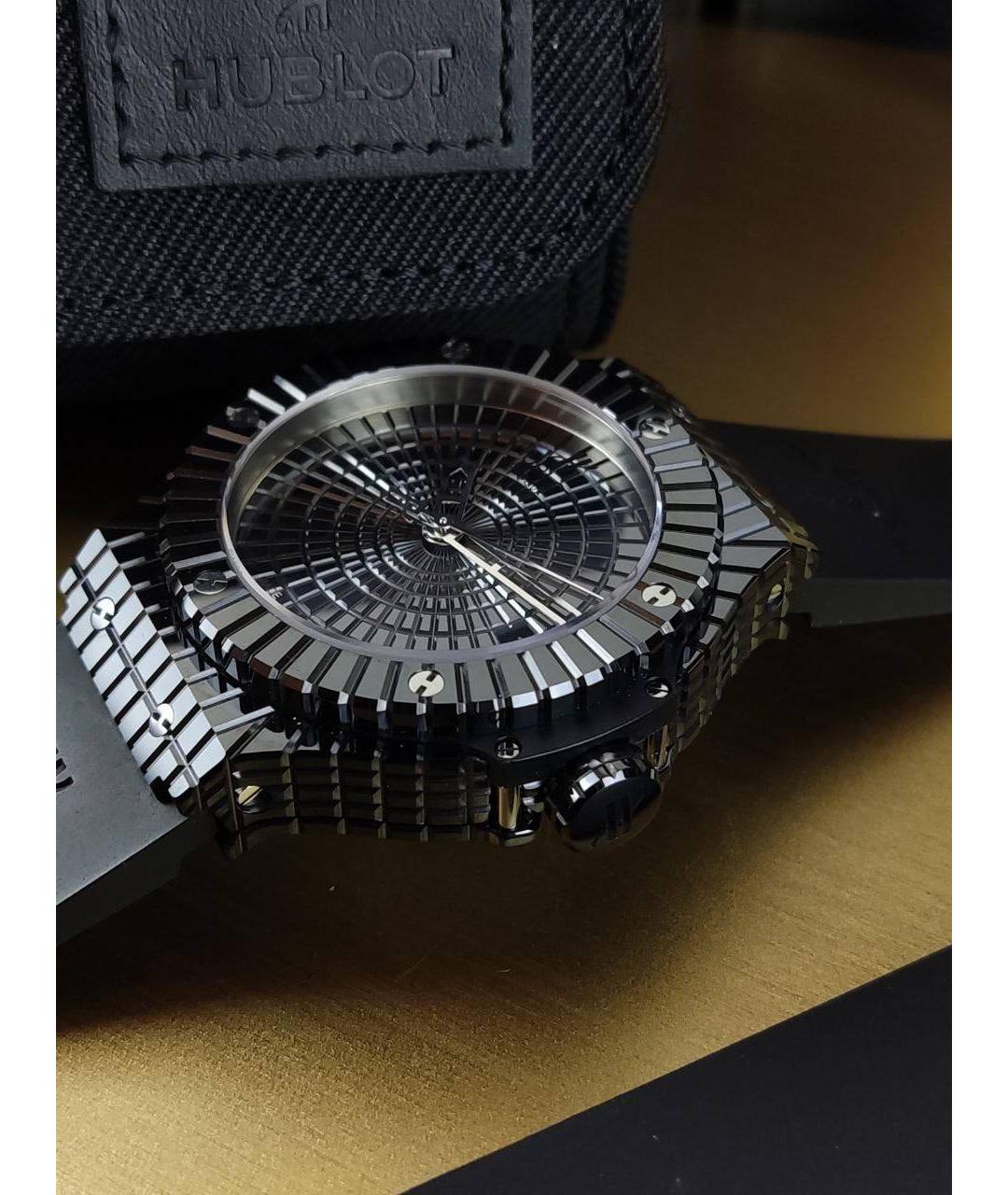 HUBLOT Черные керамические часы, фото 5