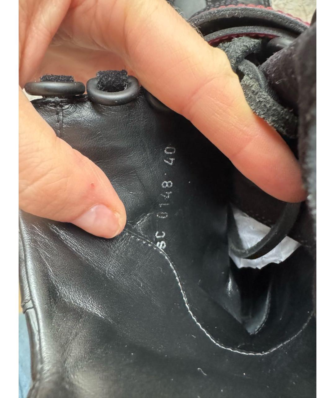 LOUIS VUITTON Черные замшевые ботинки, фото 6