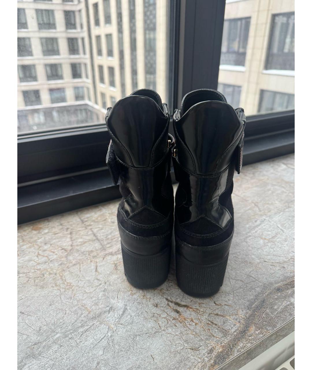 LOUIS VUITTON Черные замшевые ботинки, фото 4