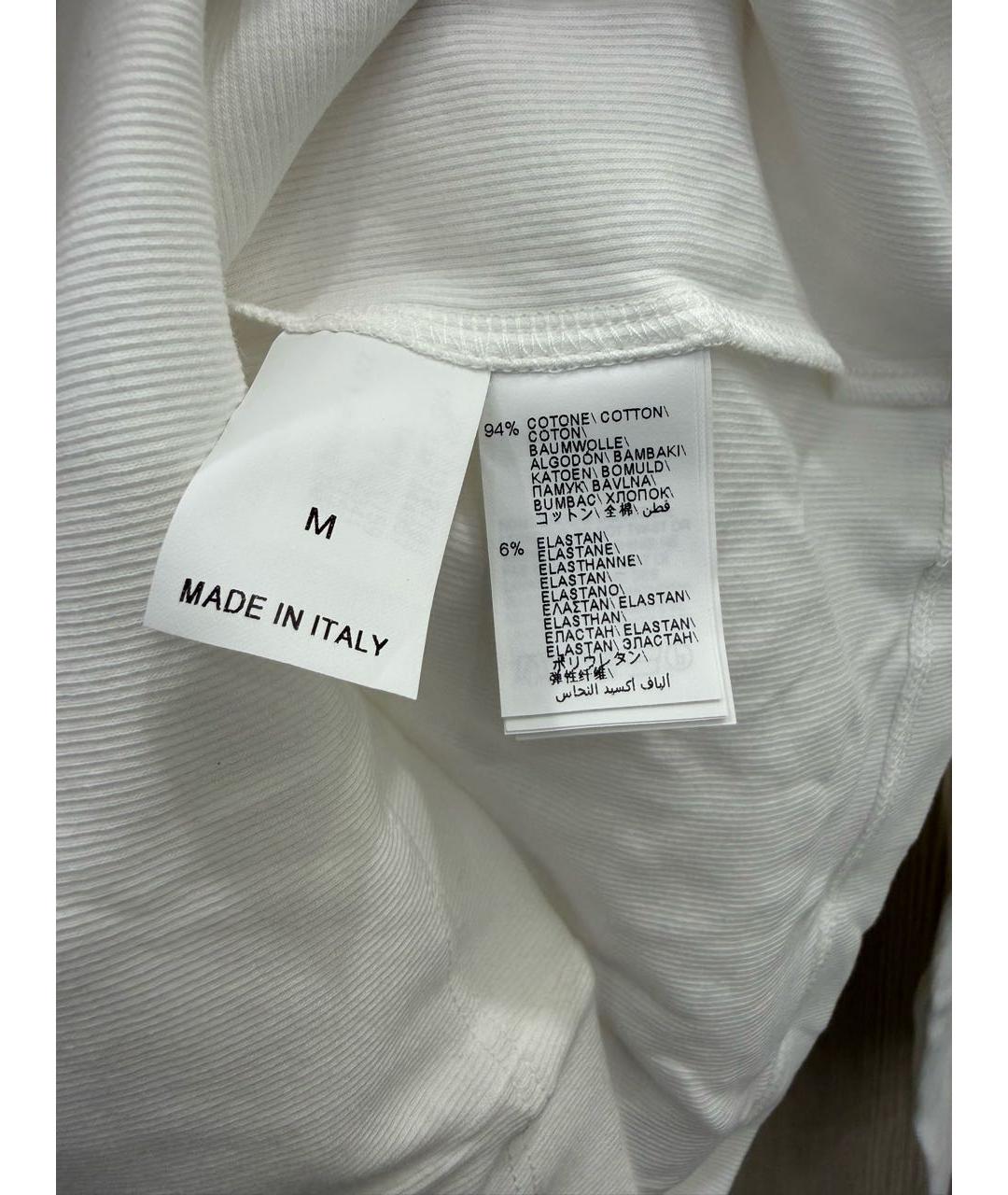 BRUNELLO CUCINELLI Белая хлопковая блузы, фото 4