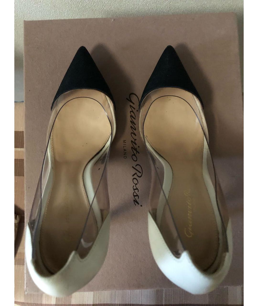 GIANVITO ROSSI Бежевые кожаные туфли, фото 3