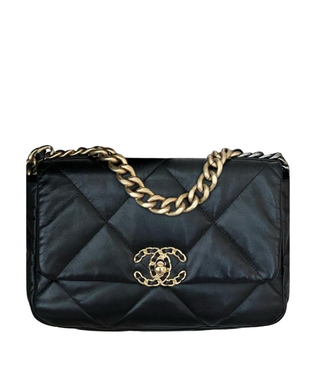 CHANEL Черная кожаная сумка через плечо, фото 1