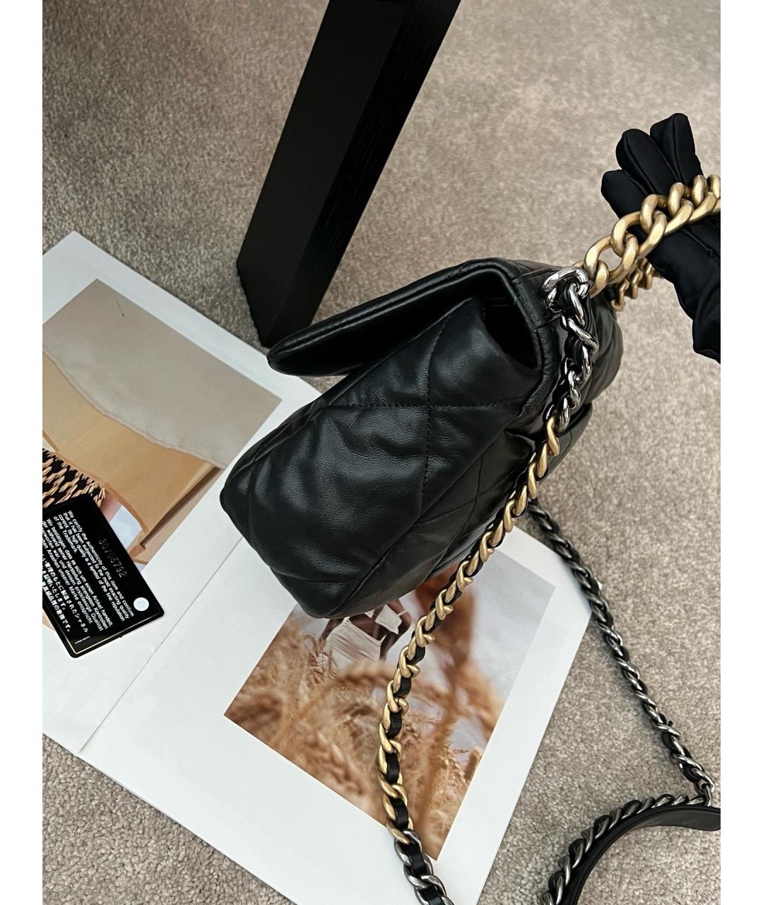 CHANEL Черная кожаная сумка через плечо, фото 3