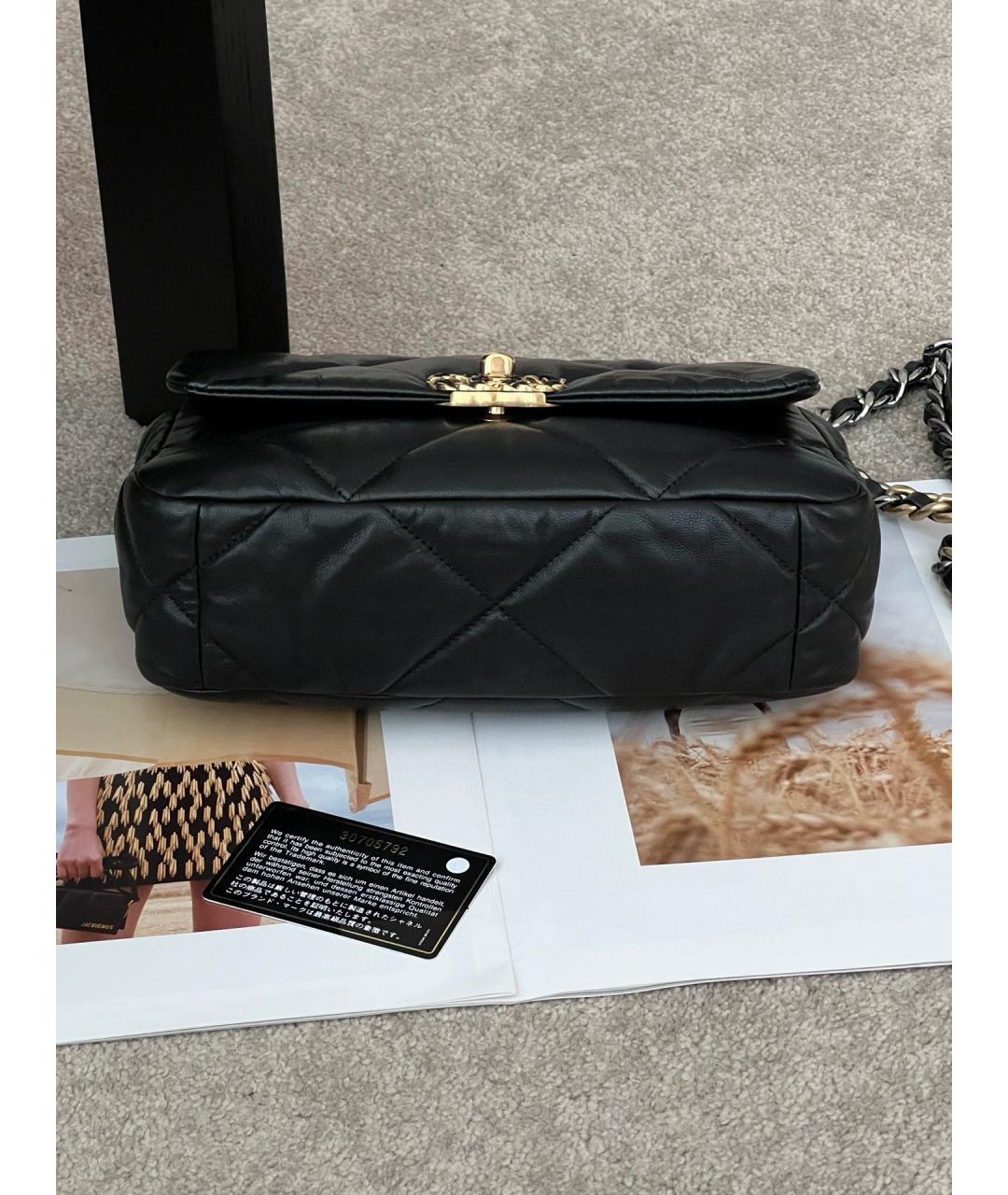 CHANEL Черная кожаная сумка через плечо, фото 5