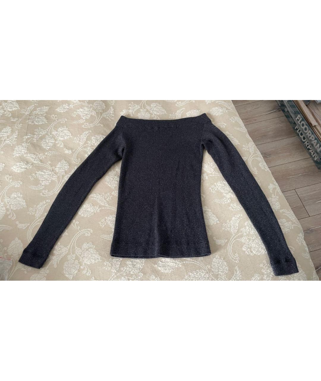 BRUNELLO CUCINELLI Серый шелковый джемпер / свитер, фото 2