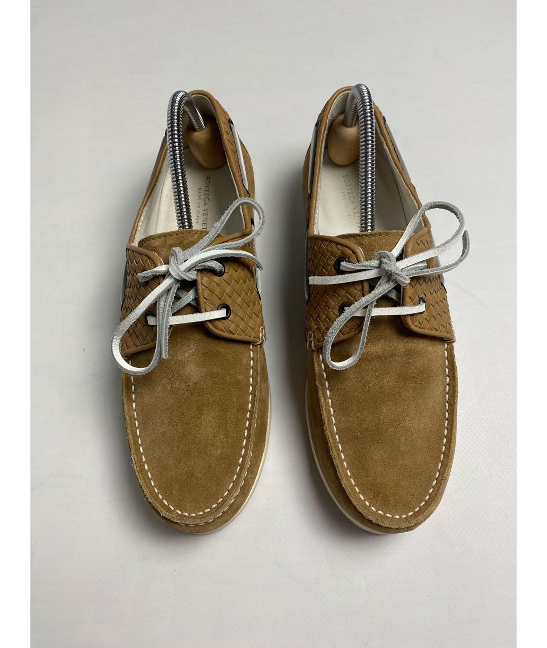 BOTTEGA VENETA Горчичные замшевые лоферы, фото 2