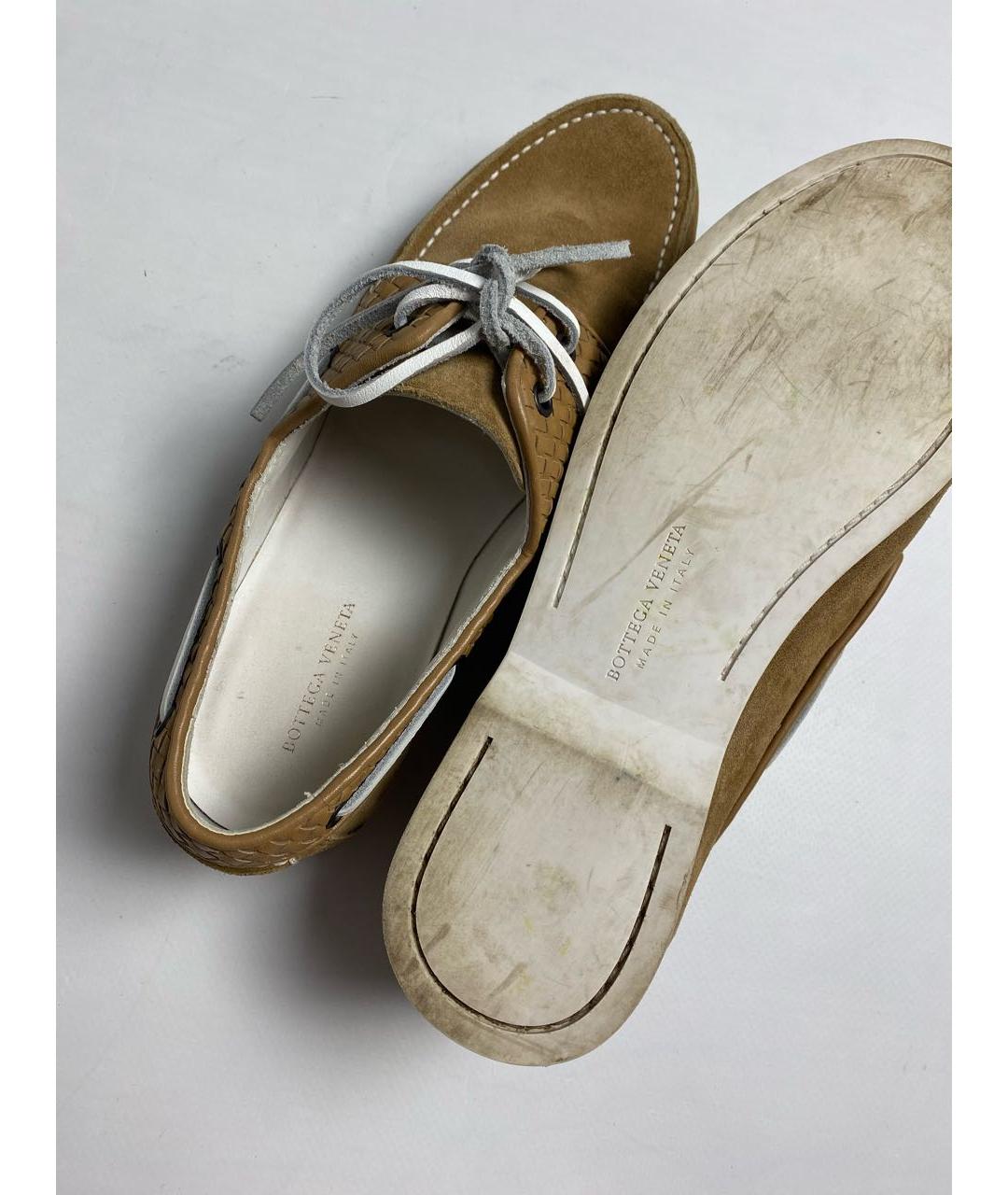 BOTTEGA VENETA Горчичные замшевые лоферы, фото 5