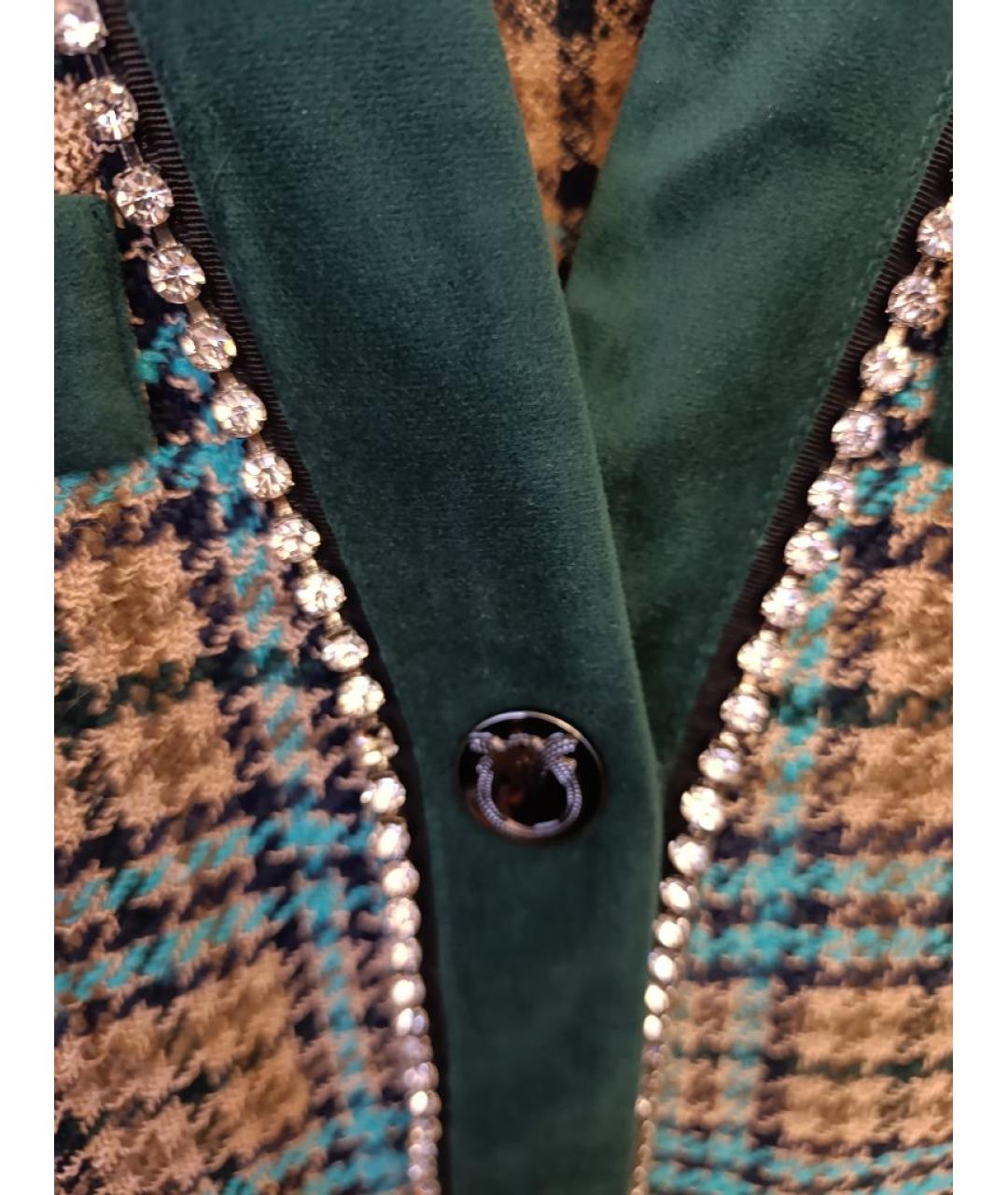 PINKO Зеленый хлопковый кардиган, фото 4