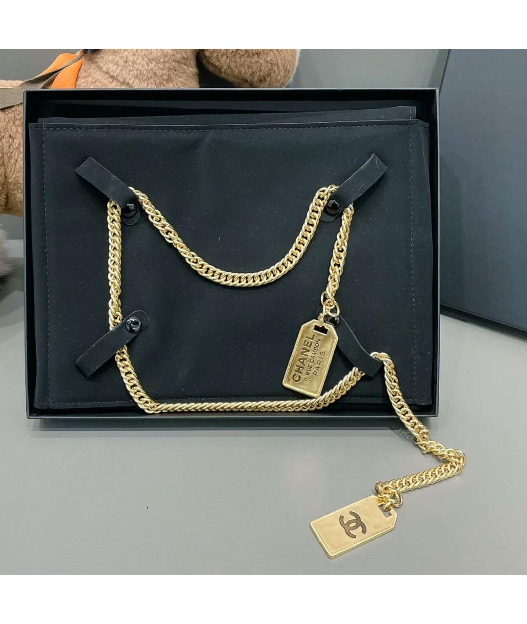 CHANEL Золотое металлическое колье, фото 2