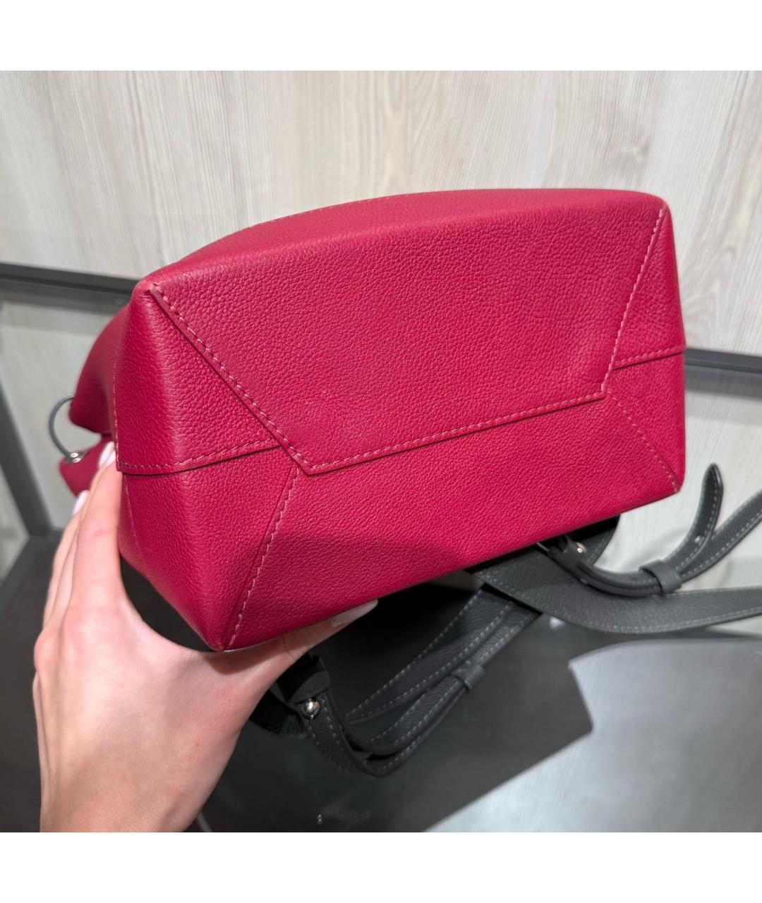 LOUIS VUITTON Красный кожаный рюкзак, фото 6