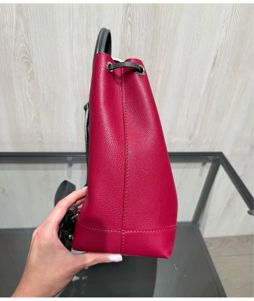 LOUIS VUITTON Красный кожаный рюкзак, фото 5
