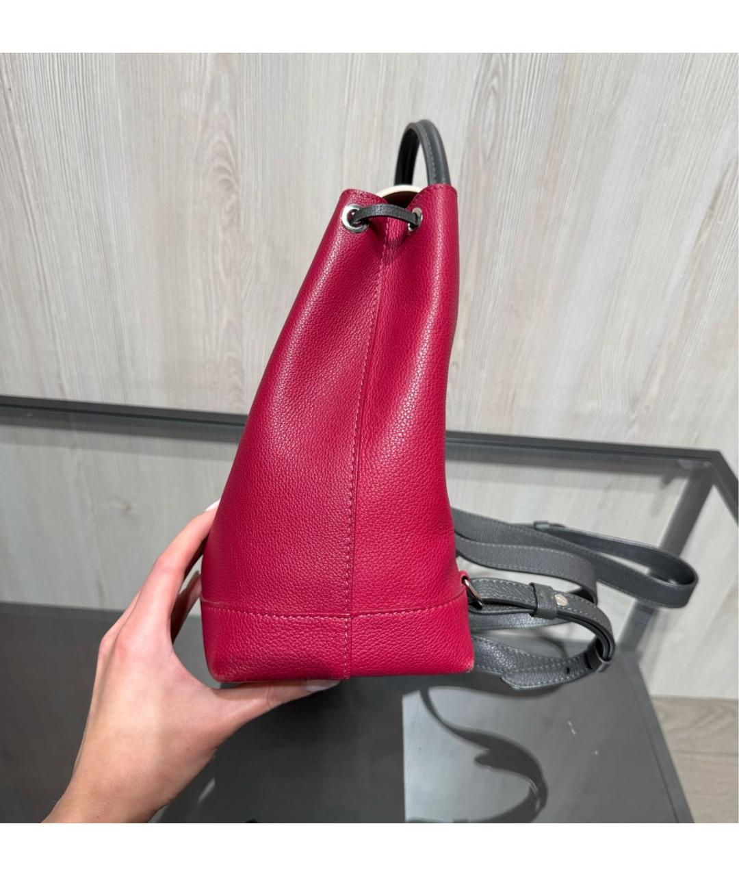 LOUIS VUITTON Красный кожаный рюкзак, фото 4