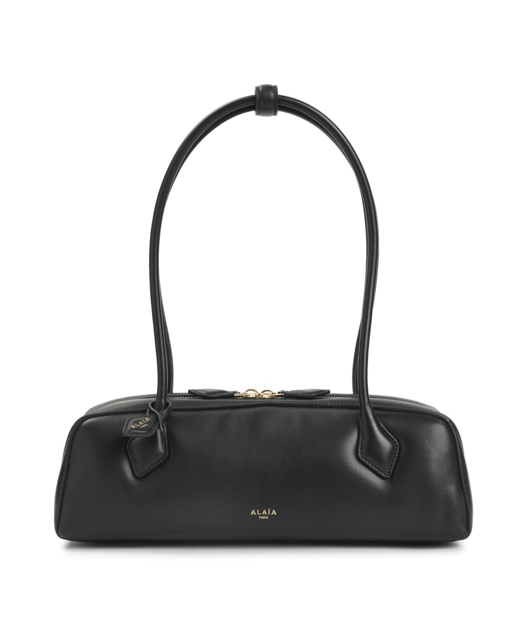 ALAIA Черная кожаная сумка через плечо, фото 1