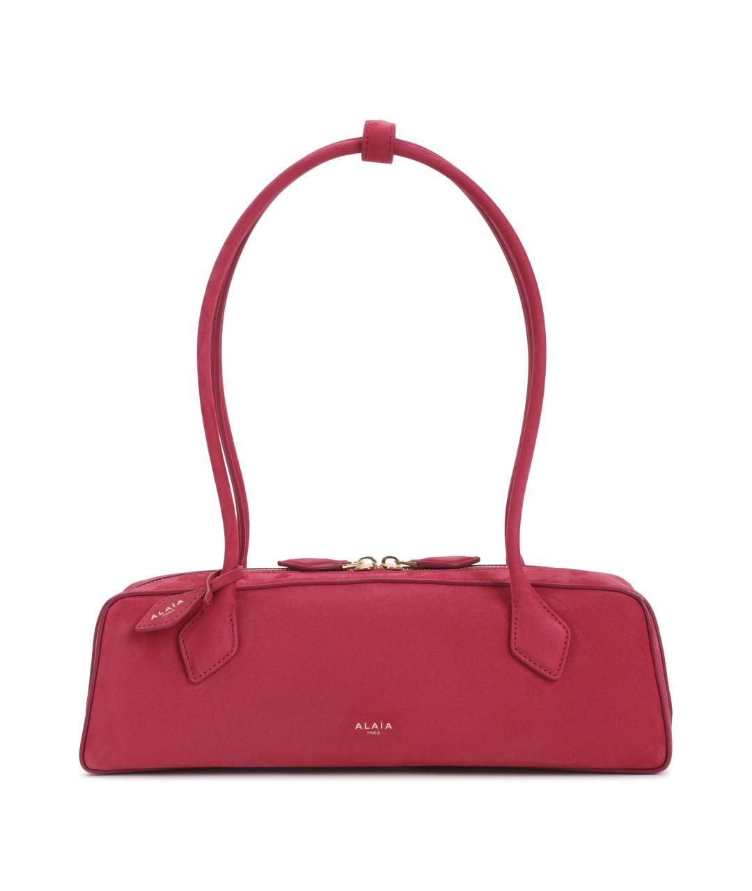 ALAIA Розовая кожаная сумка через плечо, фото 1
