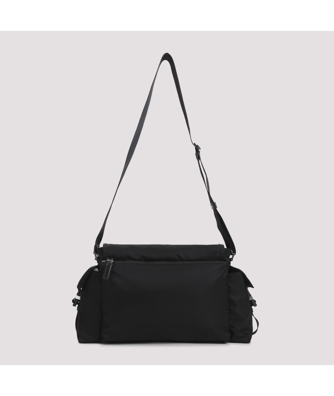 PRADA Черная синтетическая сумка на плечо, фото 4