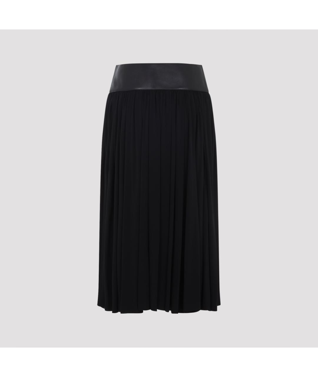 ALAIA Черная вискозная юбка миди, фото 4