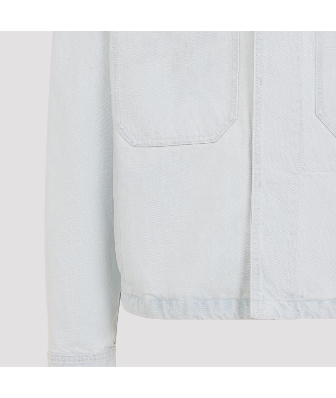 STONE ISLAND Голубая хлопковая куртка, фото 5