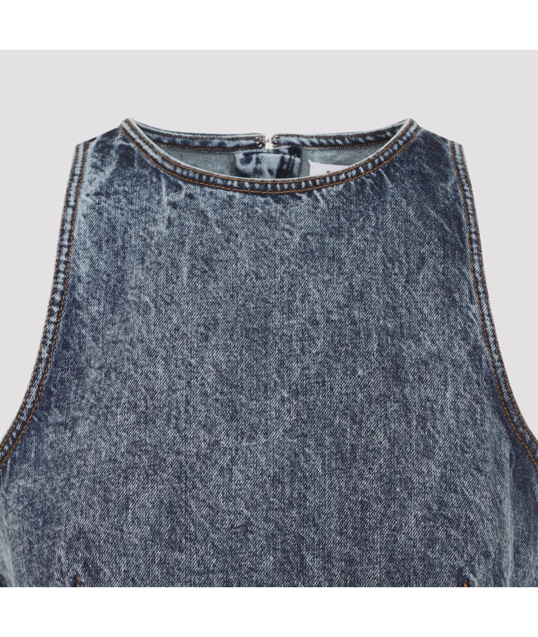 ALAIA Синяя хлопковая блузы, фото 5