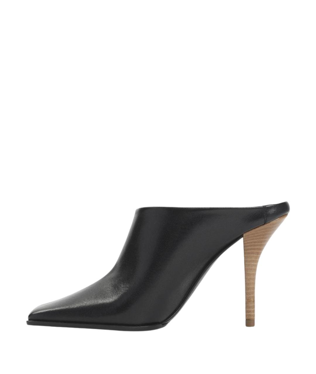ALAIA Черные кожаные мюли, фото 2