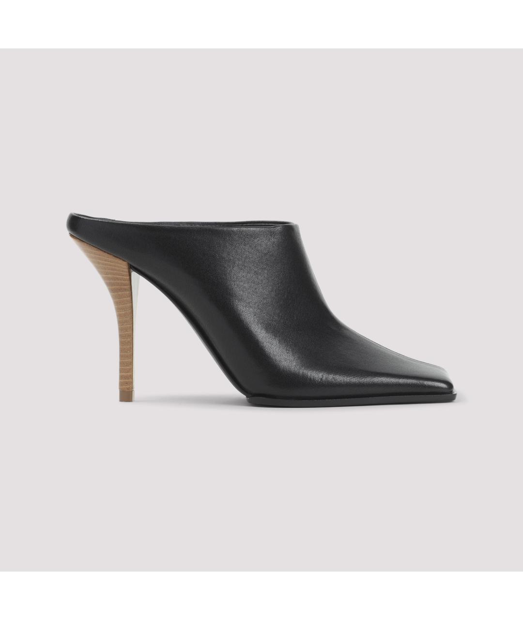 ALAIA Черные кожаные мюли, фото 3