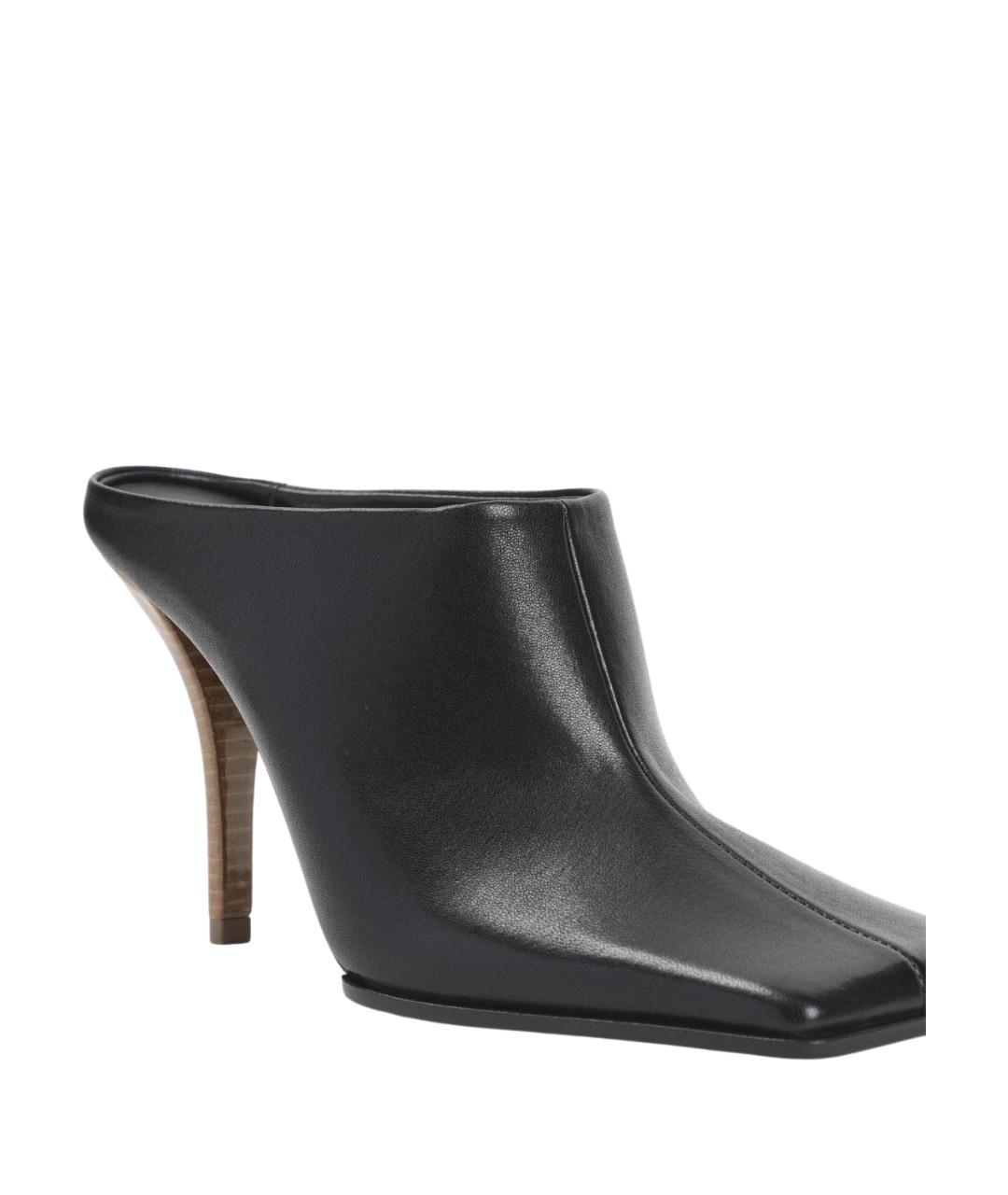 ALAIA Черные кожаные мюли, фото 4