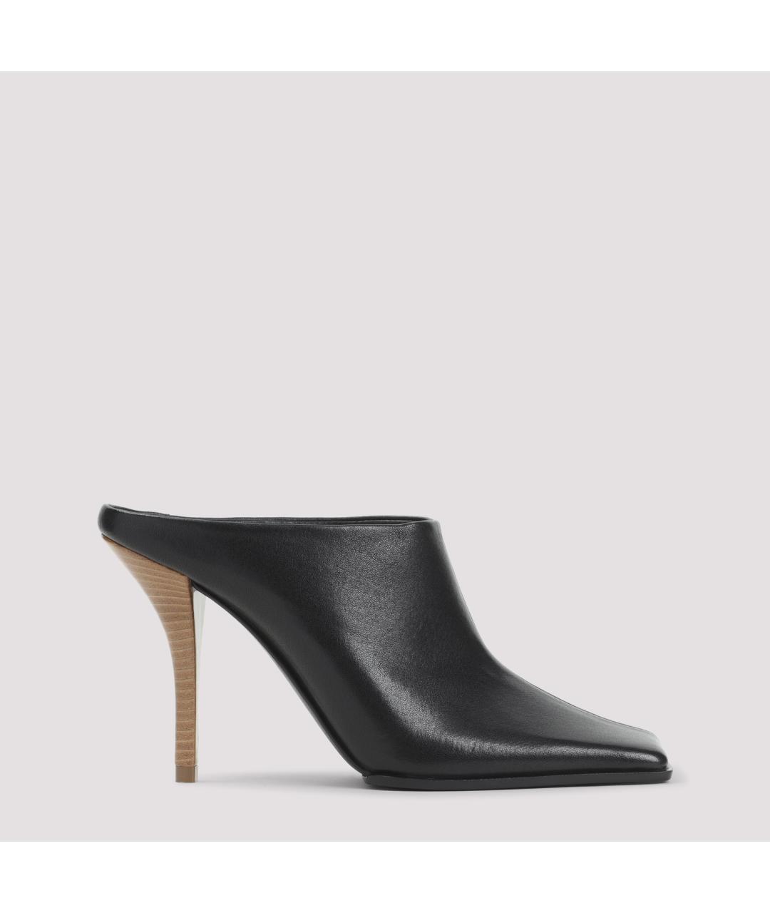 ALAIA Черные кожаные мюли, фото 2