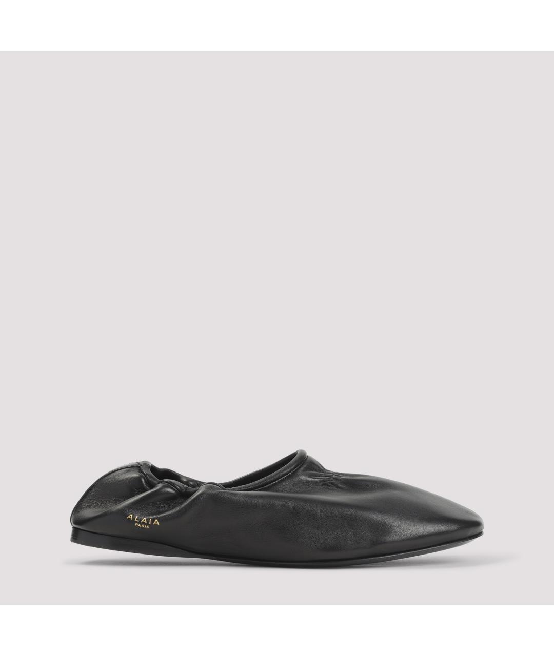 ALAIA Черные кожаные балетки, фото 2