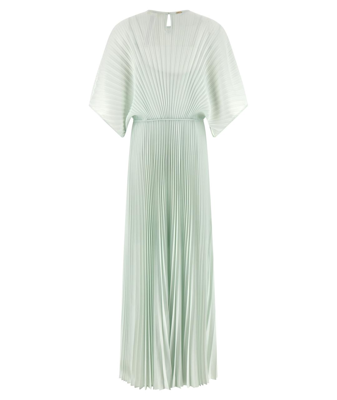 TWIN-SET Голубое полиэстеровое платье, фото 2