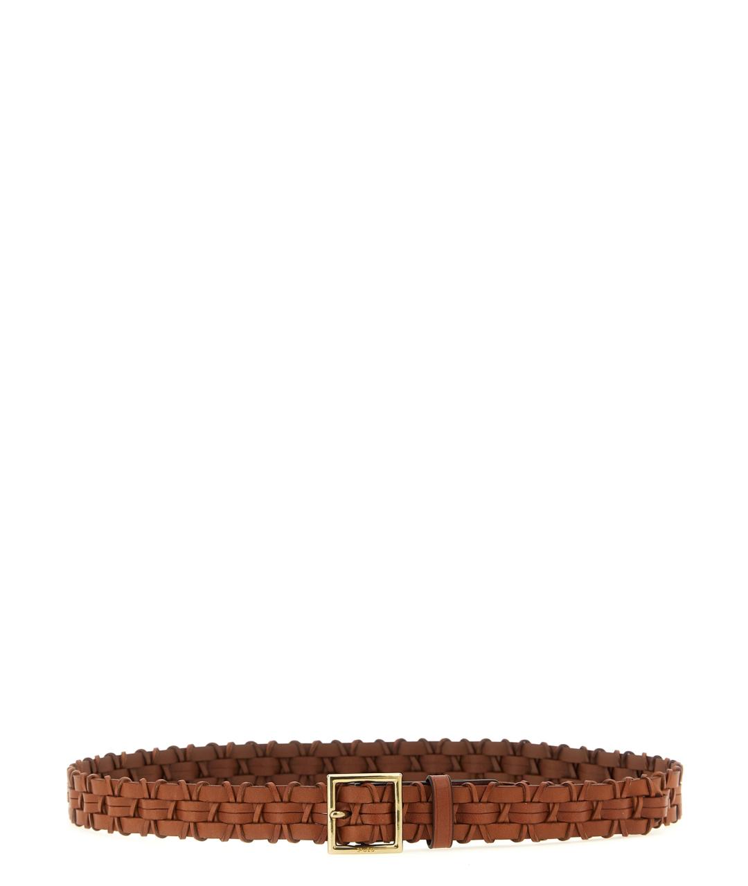 POLO RALPH LAUREN Коричневый кожаный ремень, фото 1