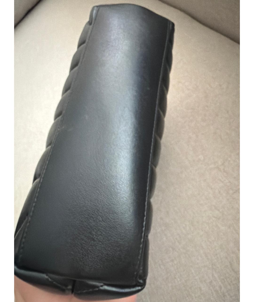 SAINT LAURENT Черная кожаная сумка через плечо, фото 5