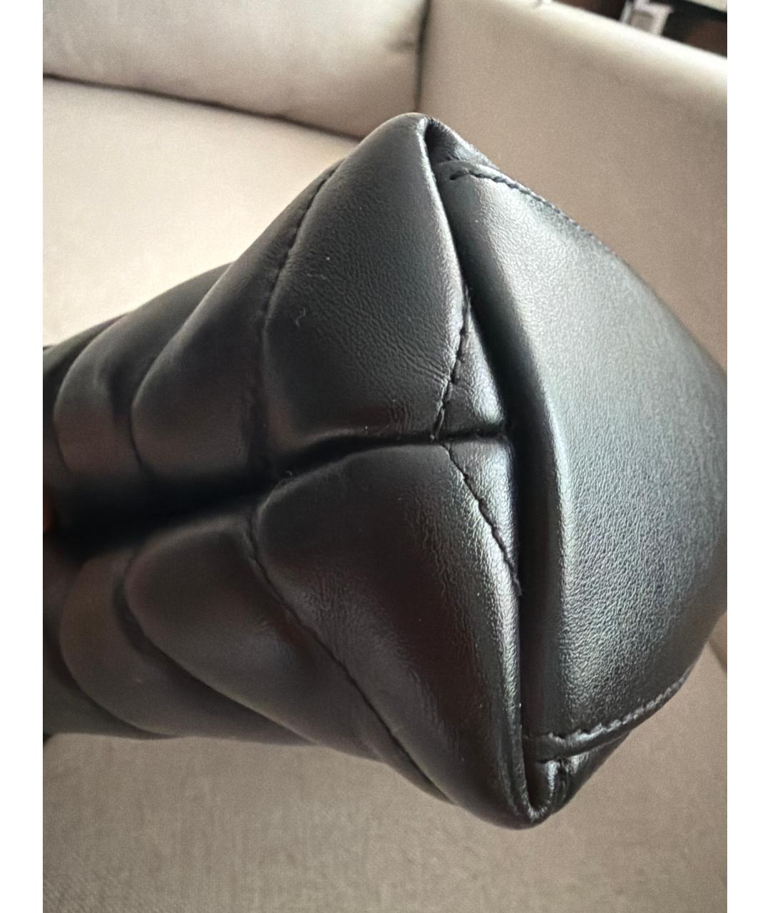 SAINT LAURENT Черная кожаная сумка через плечо, фото 6