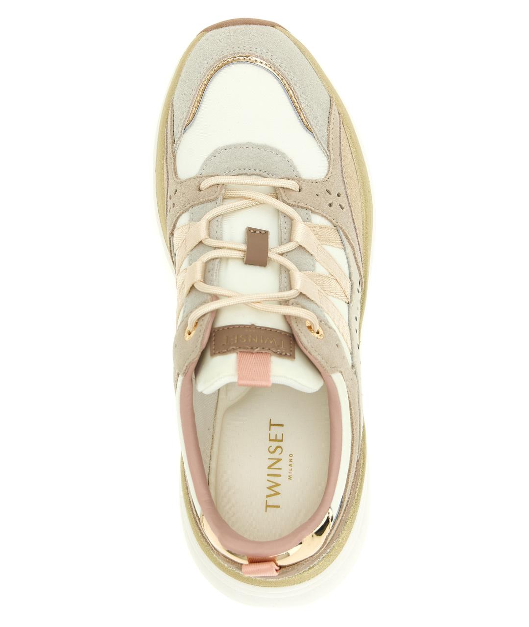 TWIN-SET Мульти замшевые кроссовки, фото 4