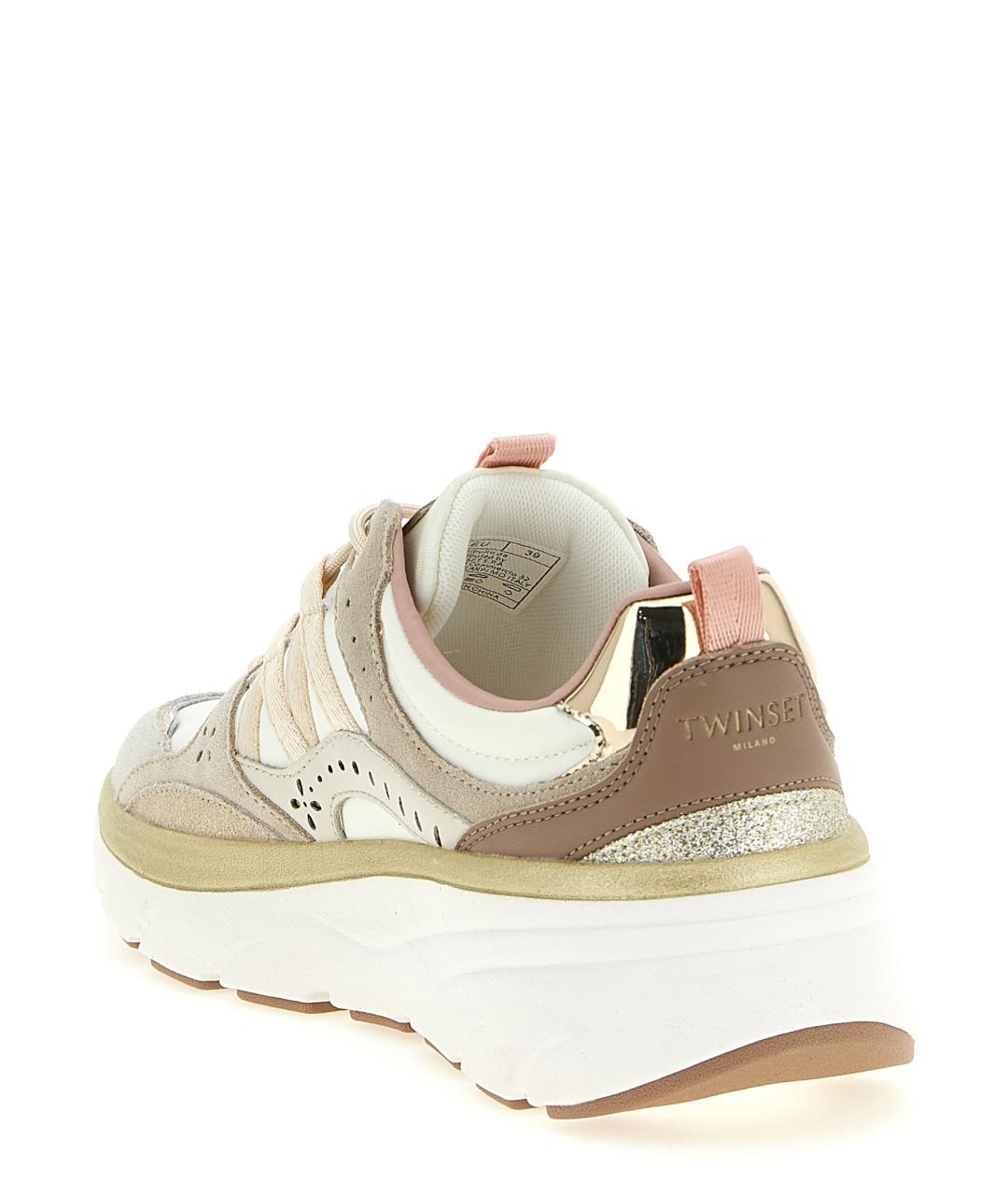 TWIN-SET Мульти замшевые кроссовки, фото 3