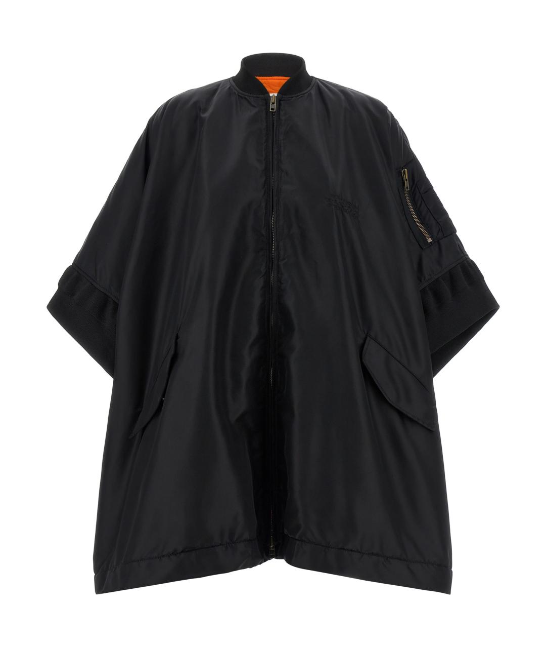 MM6 MAISON MARGIELA Черная полиамидовая куртка, фото 1