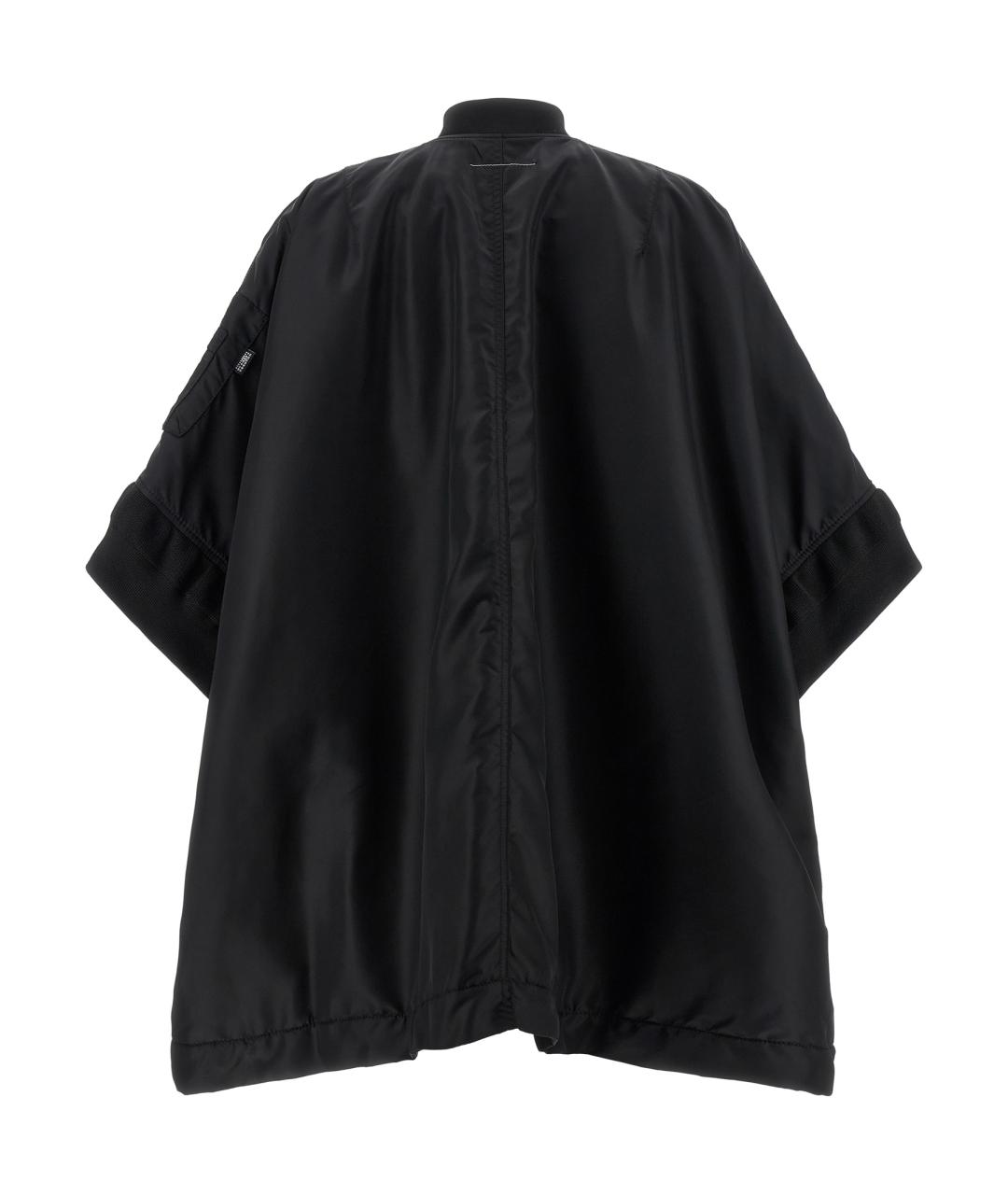 MM6 MAISON MARGIELA Черная полиамидовая куртка, фото 2