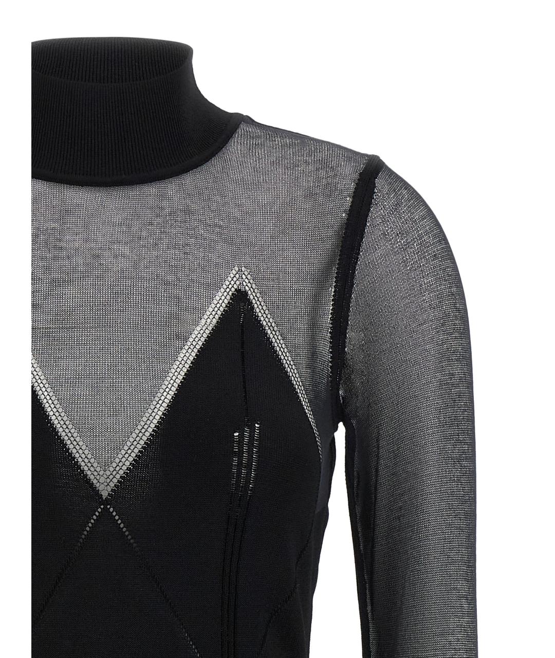 ELISABETTA FRANCHI Черное вискозное коктейльное платье, фото 3