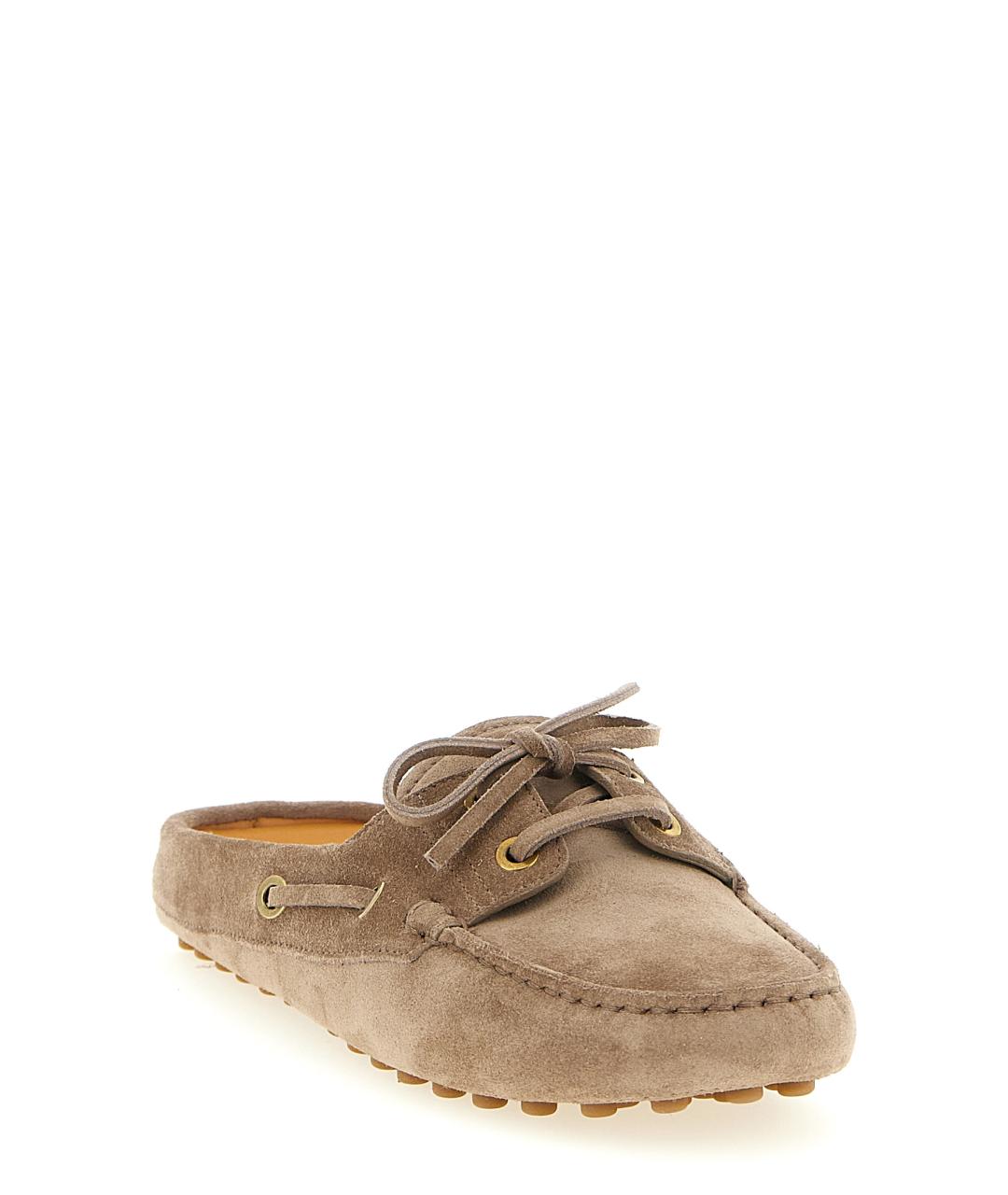 TOD'S Бежевые замшевые сабо, фото 2