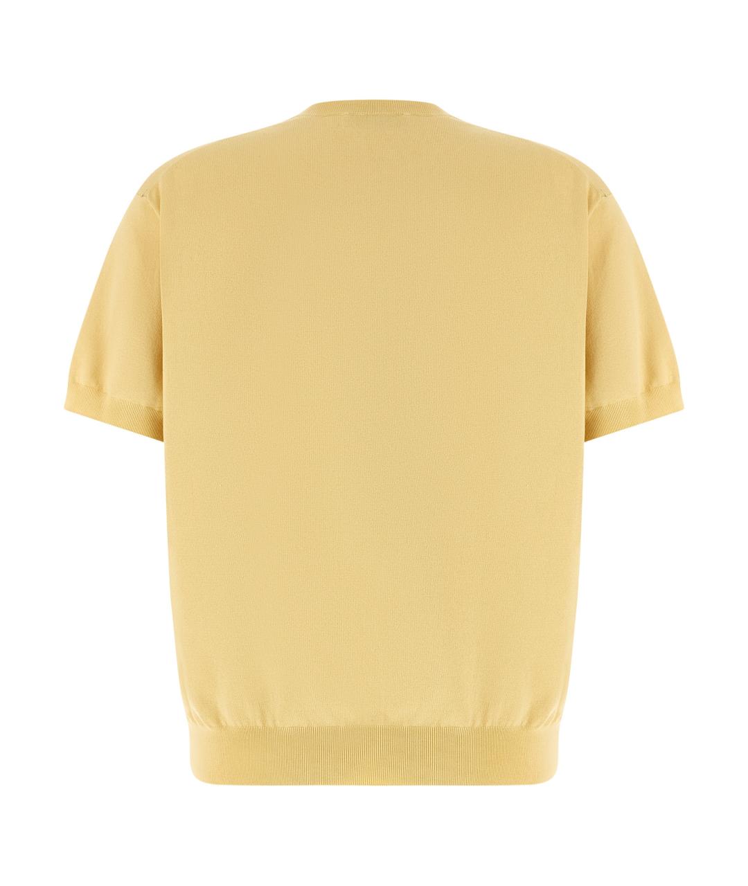 PRADA Желтый шелковый джемпер / свитер, фото 2