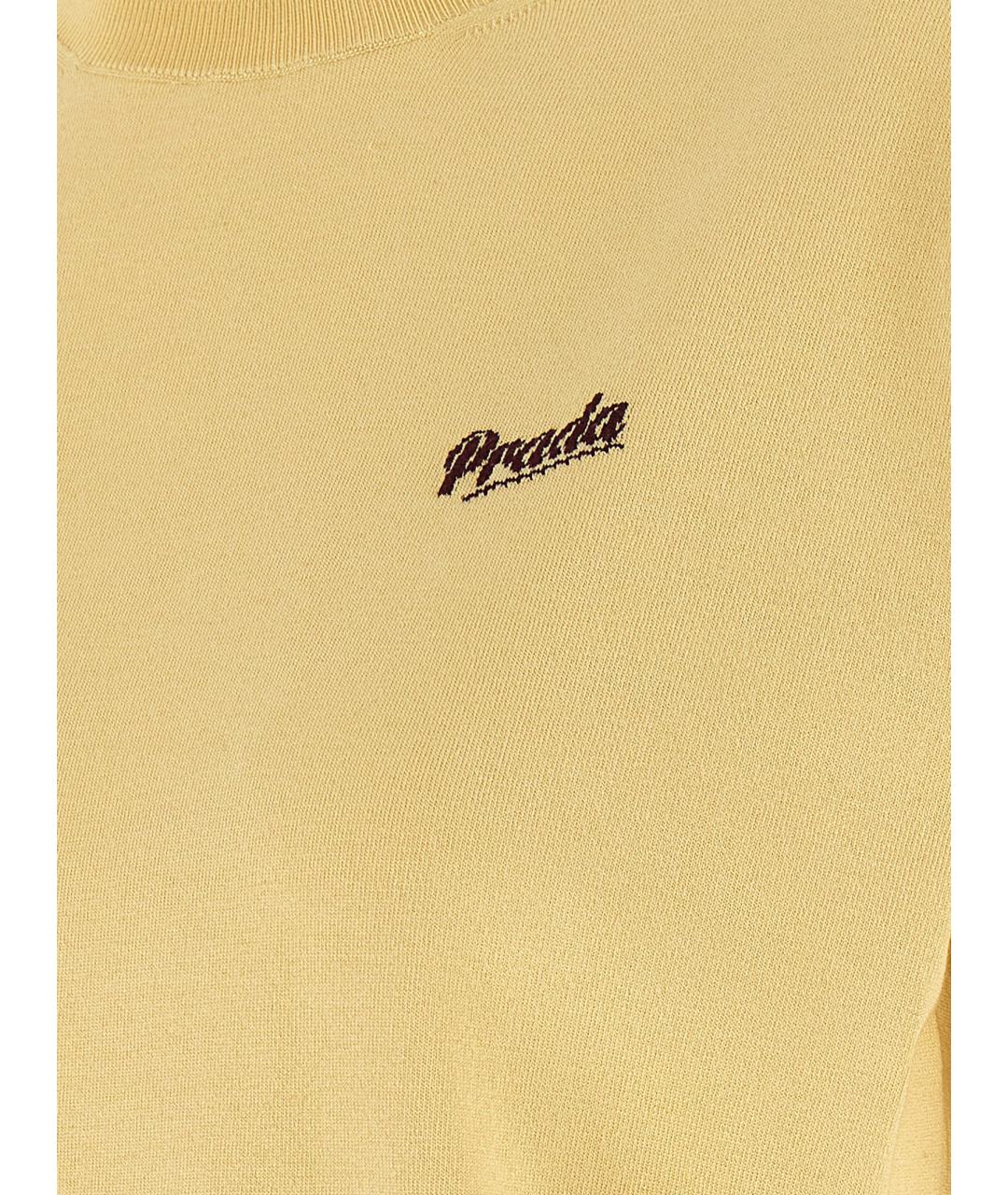 PRADA Желтый шелковый джемпер / свитер, фото 4