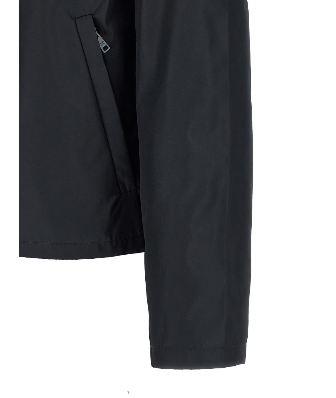 PRADA Темно-синяя полиамидовая куртка, фото 4