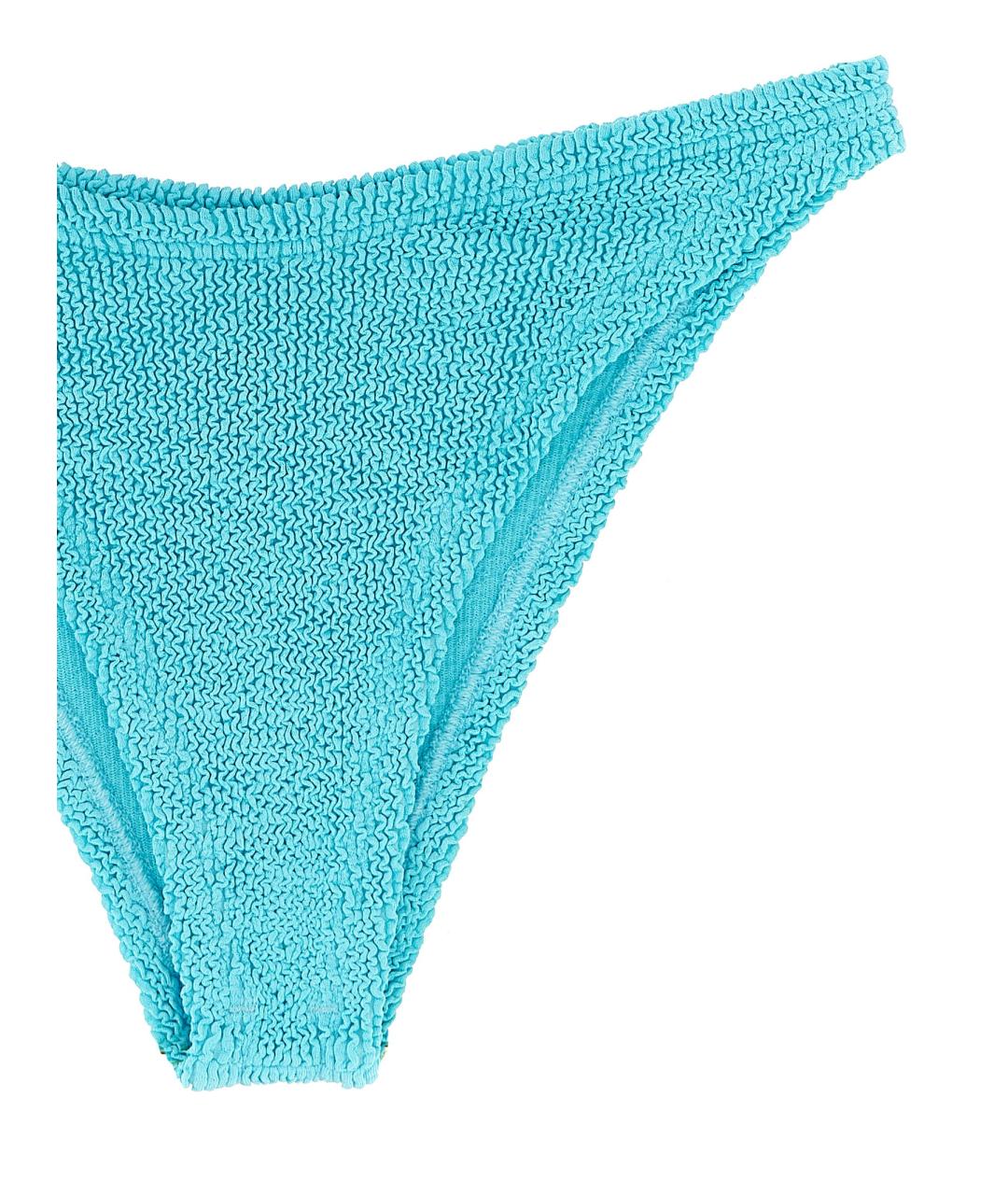 HUNZA G Голубой полиамидовый купальник, фото 3